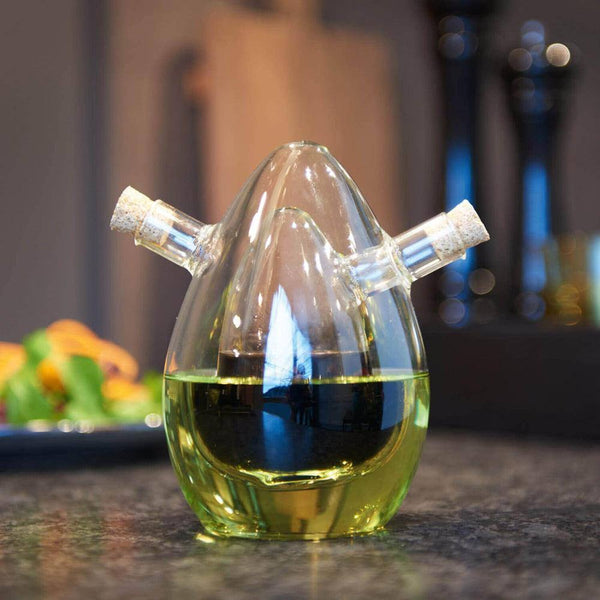 Leonardo Germany Cucina 2-in-1 Oval Oil & Vinegar Bottle