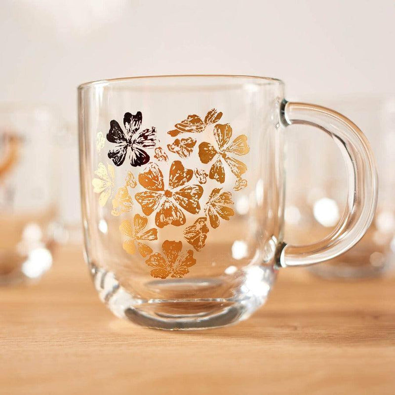 Leonardo Germany Emozione Glass Mug - Flower Heart - Modern Quests
