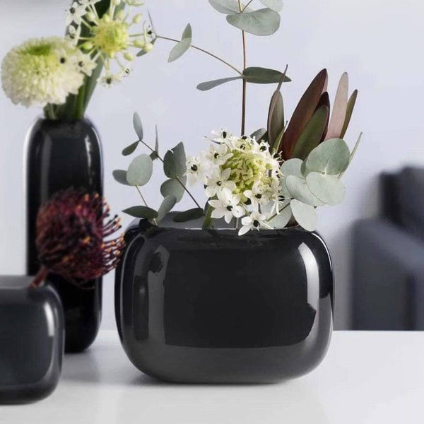 Leonardo Germany Milano Wide Vase - Dark Grey