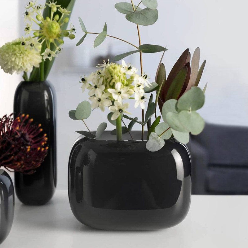 Leonardo Germany Milano Wide Vase - Dark Grey - Modern Quests