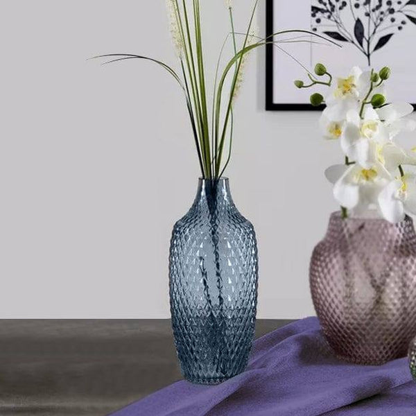 Leonardo Germany Poesia Glass Vase Tall - Blue - Modern Quests