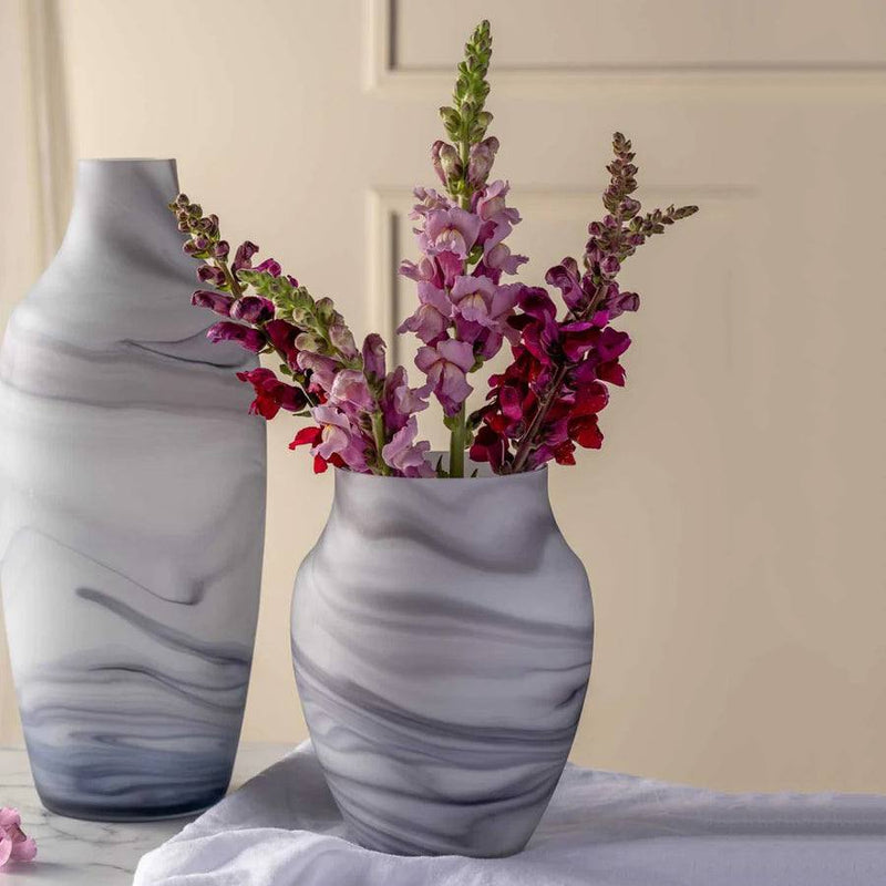 Leonardo Germany Poesia Glass Vase - White Marble | Modern Quests