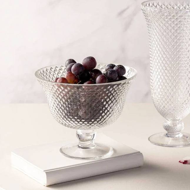 Leonardo Germany Poesia Pedestal Glass Bowl Medium - Modern Quests