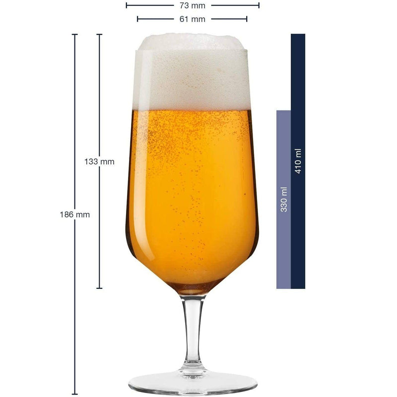 Leonardo Germany Puccini Beer Glasses 410ml, Set of 6