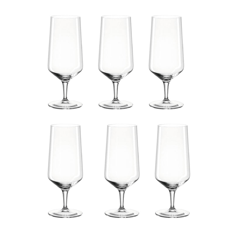 Puccini Beer Glasses 410ml, Set of 6