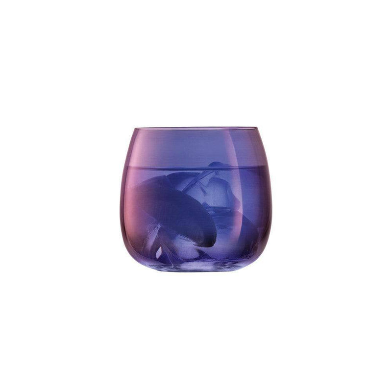 LSA International Aurora Stemless Glasses, Set of 4 - Polar Violet - Modern Quests