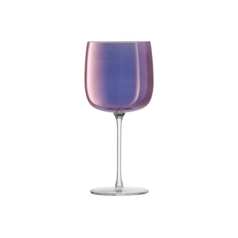 LSA International Aurora Wine Glasses 450ml, Set of 4 - Polar Violet