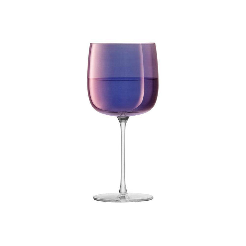 LSA International Aurora Wine Glasses, Set of 4 - Polar Violet - Modern Quests