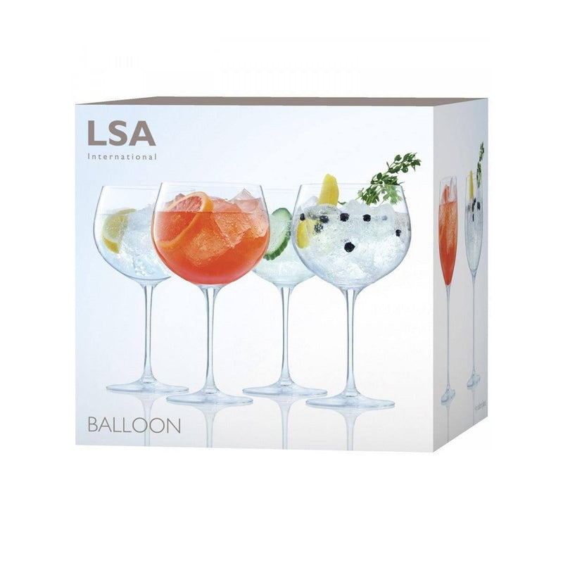 LSA International Balloon Gin Glasses, Set of 4 - Modern Quests