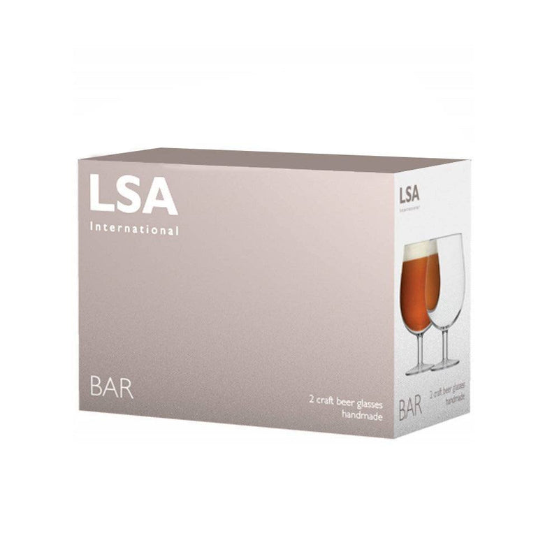 LSA International Bar Craft Beer Glass, Set of 2 - Modern Quests
