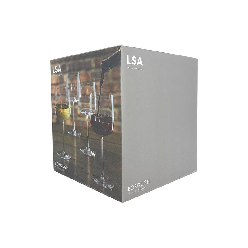 LSA International Borough Wine Glasses, Set of 4 - Modern Quests