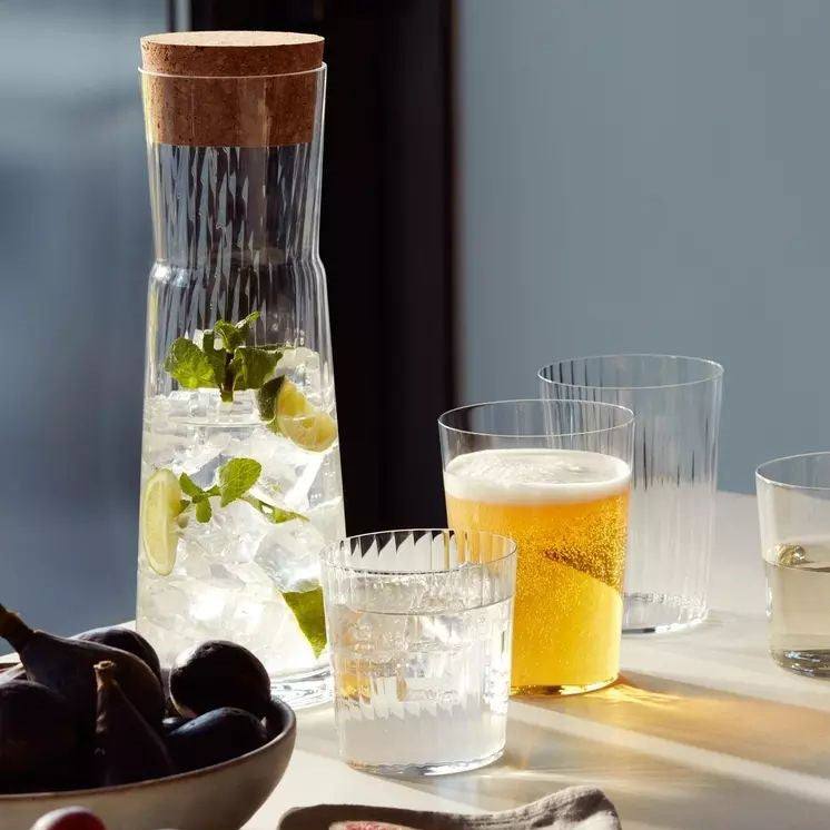 LSA International Gio Line Carafe With Cork Stopper - Modern Quests