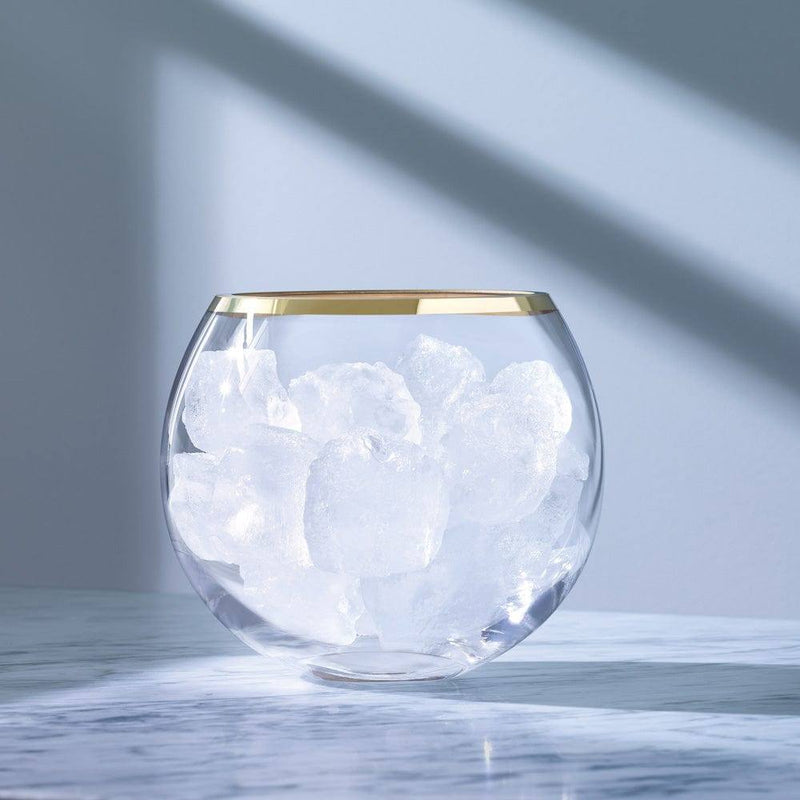 LSA International Luca Ice Bucket with Gold Rim - Modern Quests