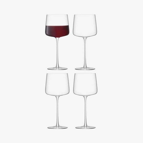 LSA International Metropolitan Red Wine Glasses 400ml, Set of 4