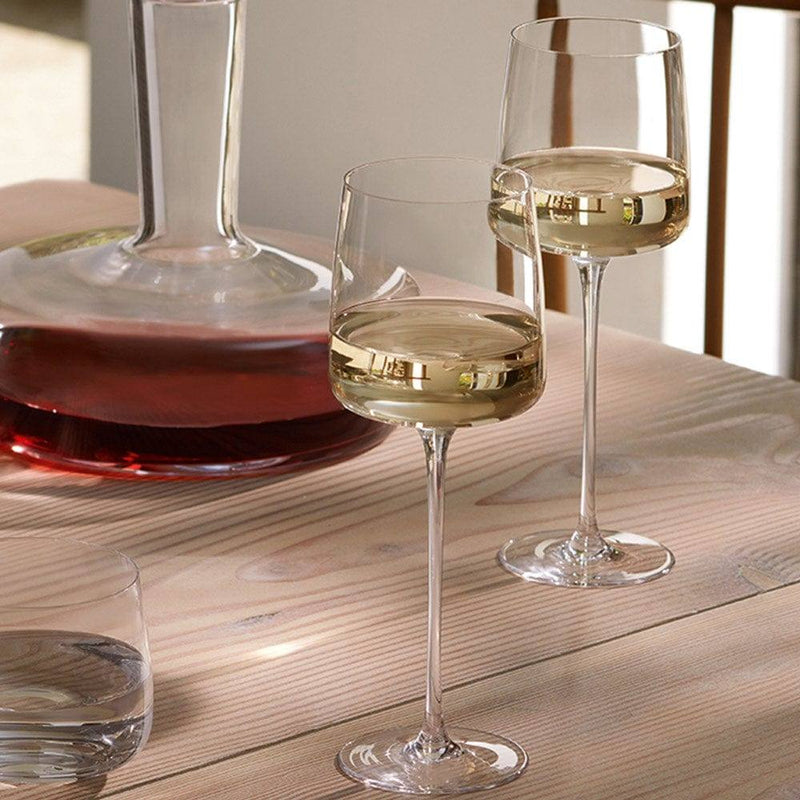 LSA International Metropolitan White Wine Glasses, Set of 4 - Modern Quests