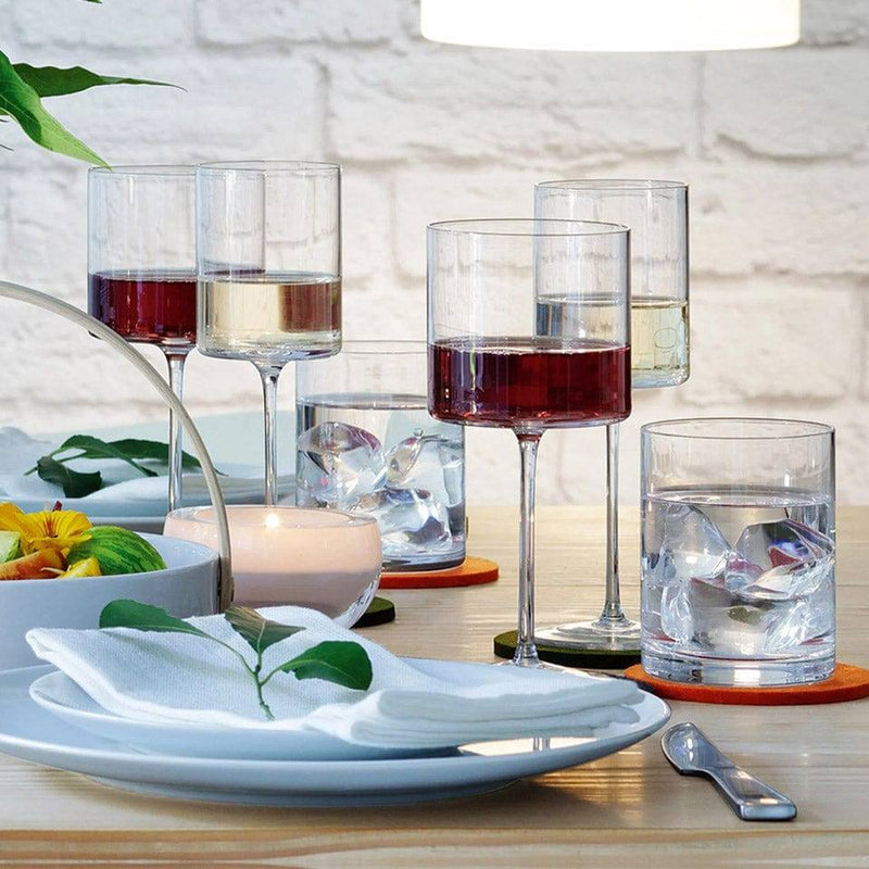 LSA International Otis Red Wine Glasses, Set of 2 - Modern Quests