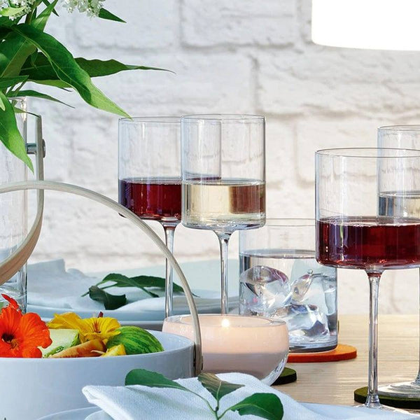 LSA International Otis White Wine Glasses, Set of 2 - Modern Quests