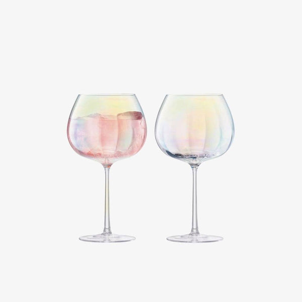 LSA International Pearl Balloon Glasses 650ml, Set of 2