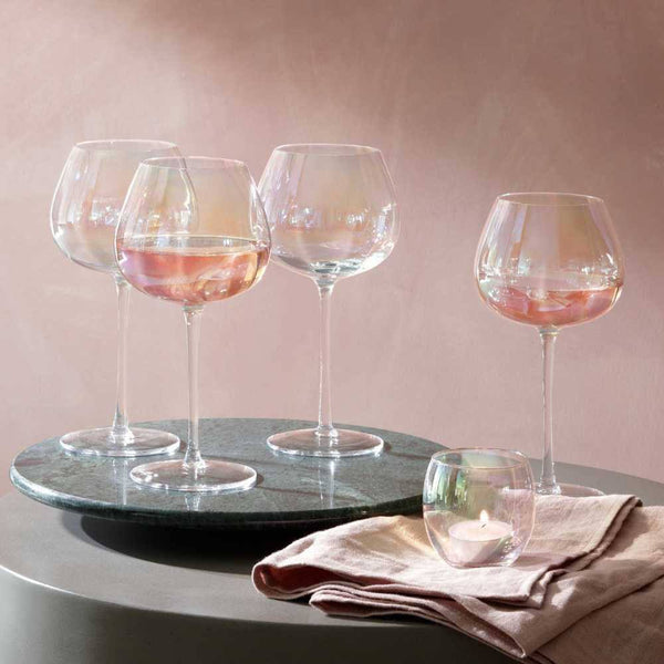 LSA International Pearl Red Wine Glasses 460ml, Set of 4