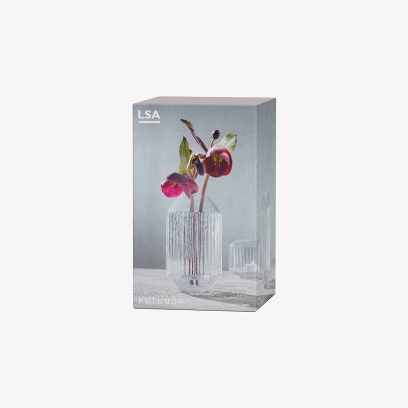 LSA International Rotunda Medium Glass Vase - Modern Quests