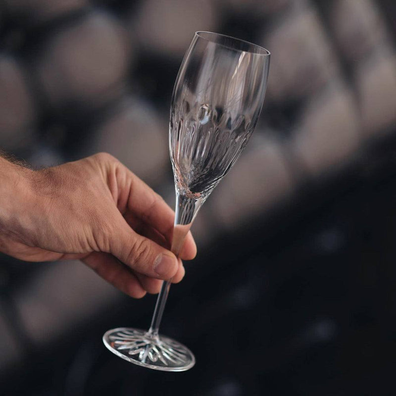 Luigi Bormioli Diamante Champagne Glasses, Set of 4 - Modern Quests
