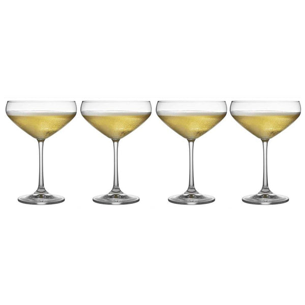 Lyngby Glas Juvel Champagne Bowls 340ml, Set of 4