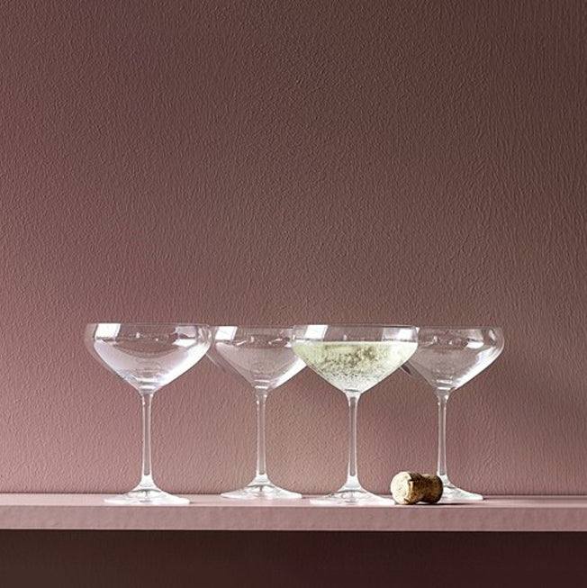 Lyngby Glas Juvel Champagne Bowls, Set of 4 - Modern Quests