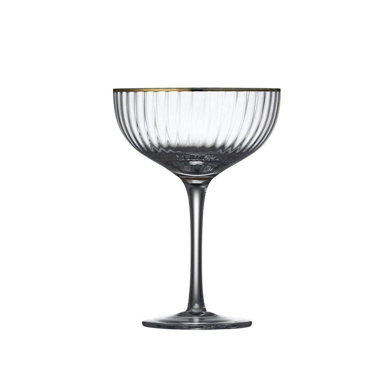 Lyngby Glas Palermo Gold Cocktail Glasses, Set of 4 - Modern Quests