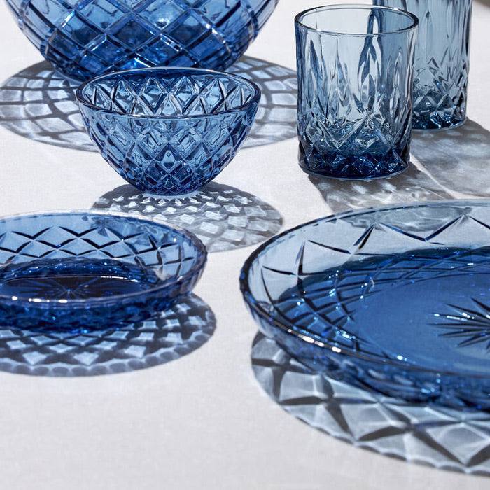 Lyngby Glas Sorrento Dessert Plates, Set of 4 - Blue - Modern Quests