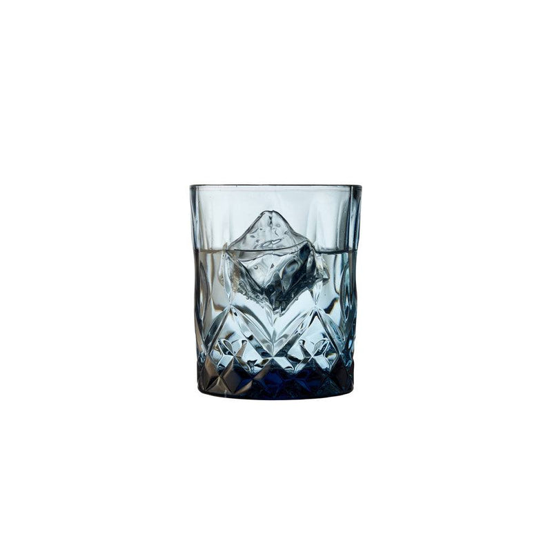 Lyngby Glas Sorrento Tumblers 320ml, Set of 4 - Blue