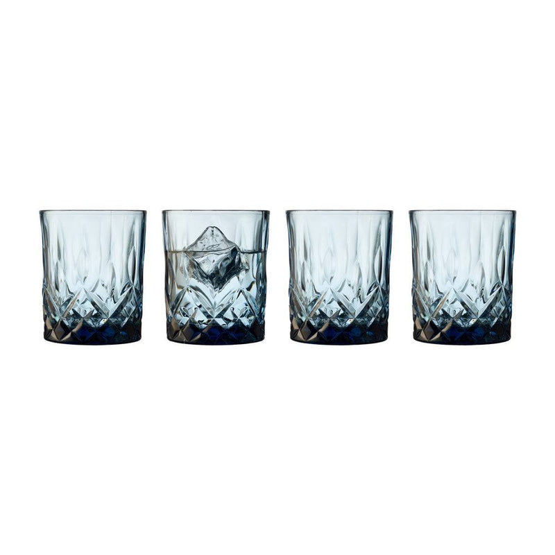 Lyngby Glas Sorrento Tumblers, Set of 4 - Blue - Modern Quests
