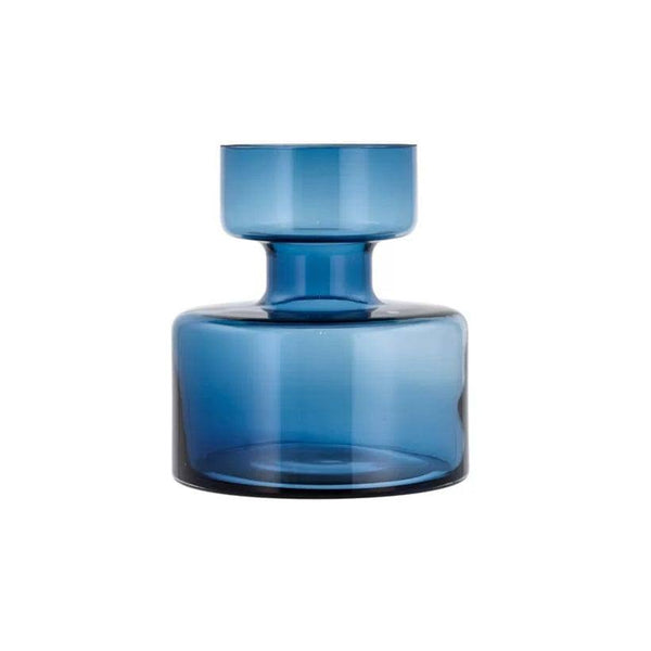 Lyngby Glas Tubular Glass Vase Medium - Blue - Modern Quests