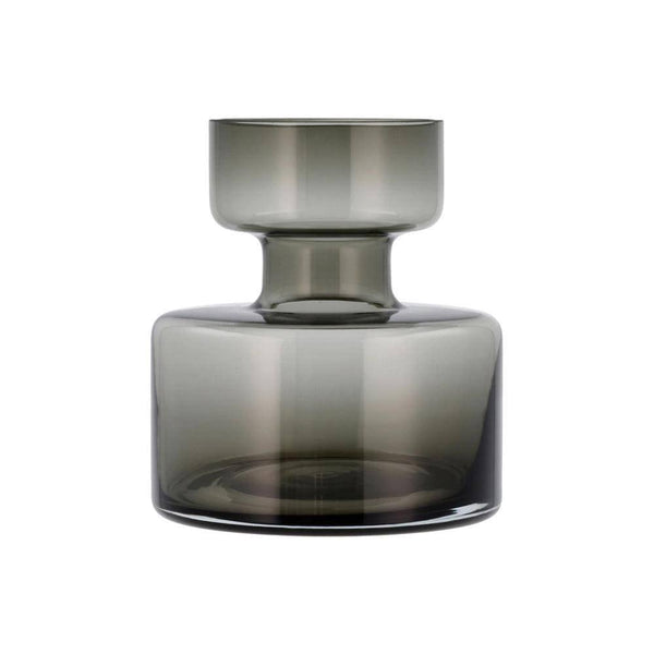 Lyngby Glas Tubular Glass Vase Medium - Smoke - Modern Quests