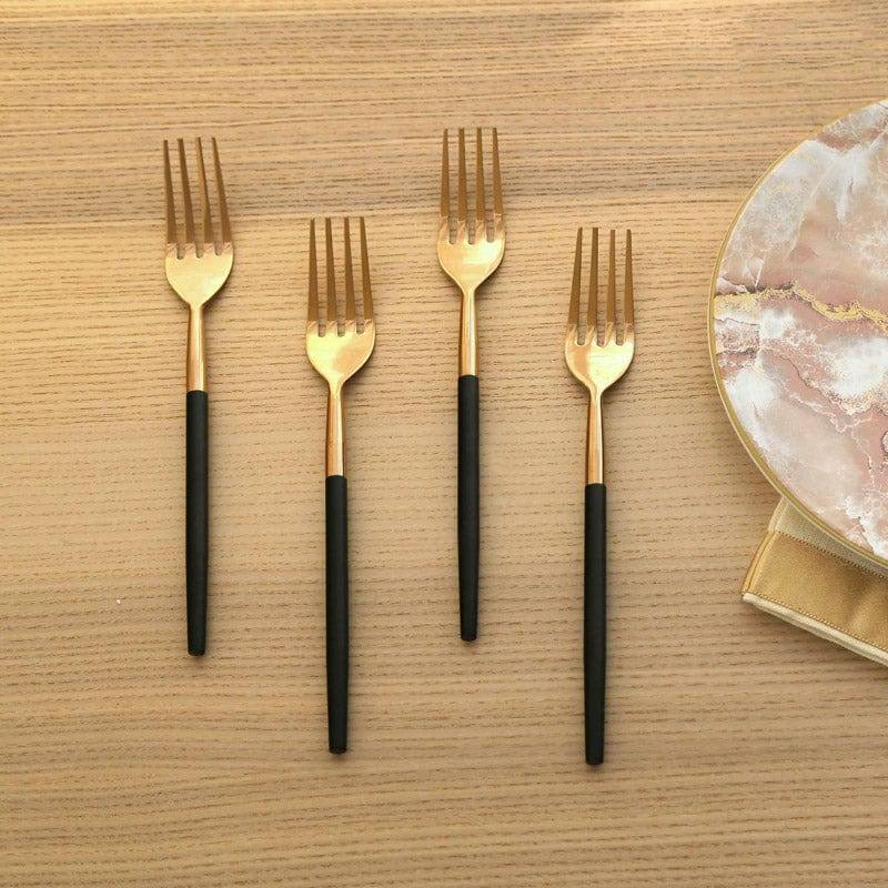 Mason Home Deux 24-Piece Cutlery Set - Black Gold - Modern Quests