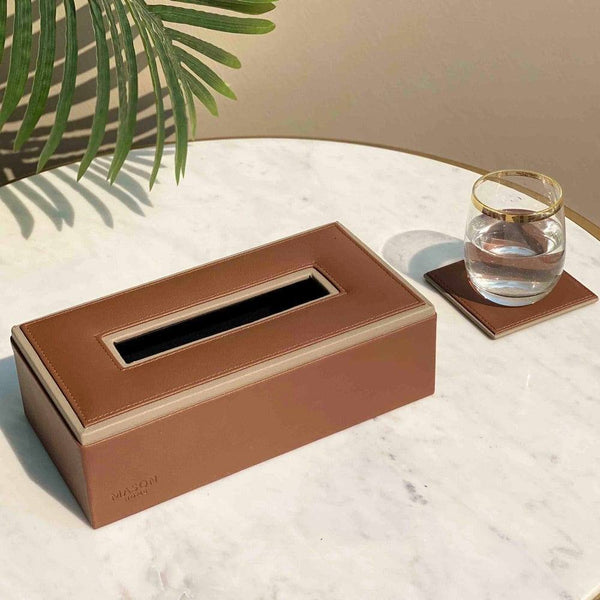 Mason Home Naples Tissue Box - Brown - Modern Quests