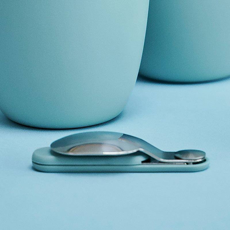 Mepal Netherlands Ellipse Folding Spoon with Case - Nordic Green - Modern Quests
