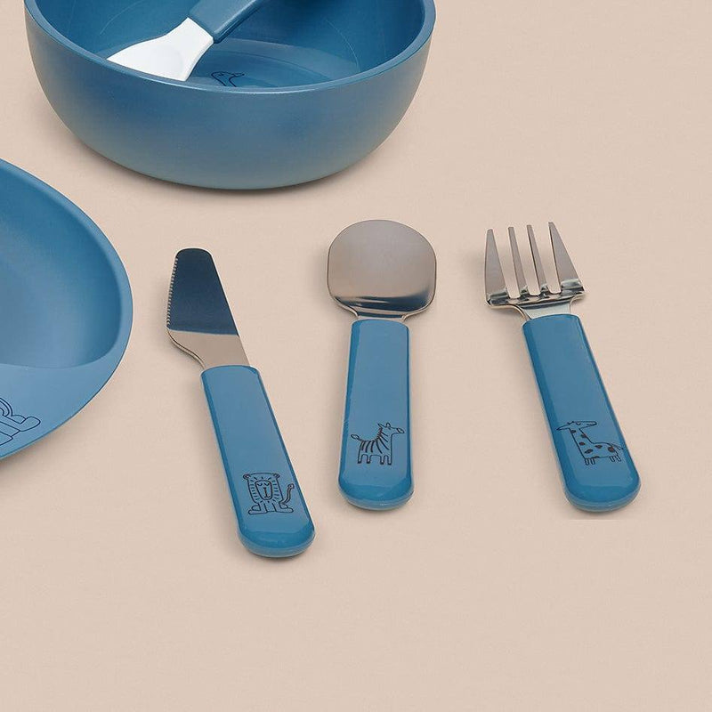 Mepal Netherlands Mio 3-Piece Kids Cutlery Set - Deep Blue - Modern Quests