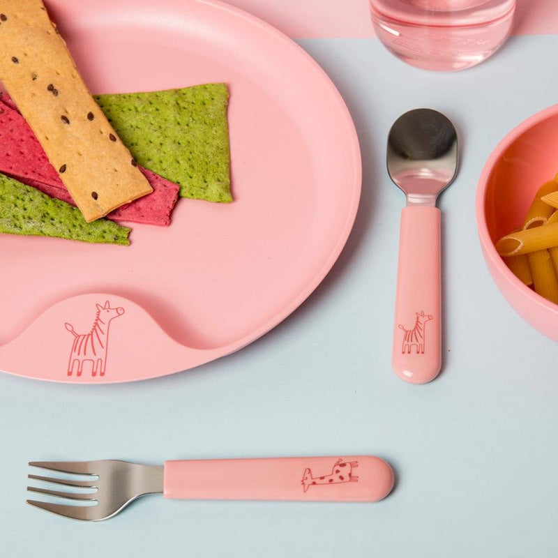 Mepal Netherlands Mio 3-Piece Kids Cutlery Set - Deep Pink - Modern Quests