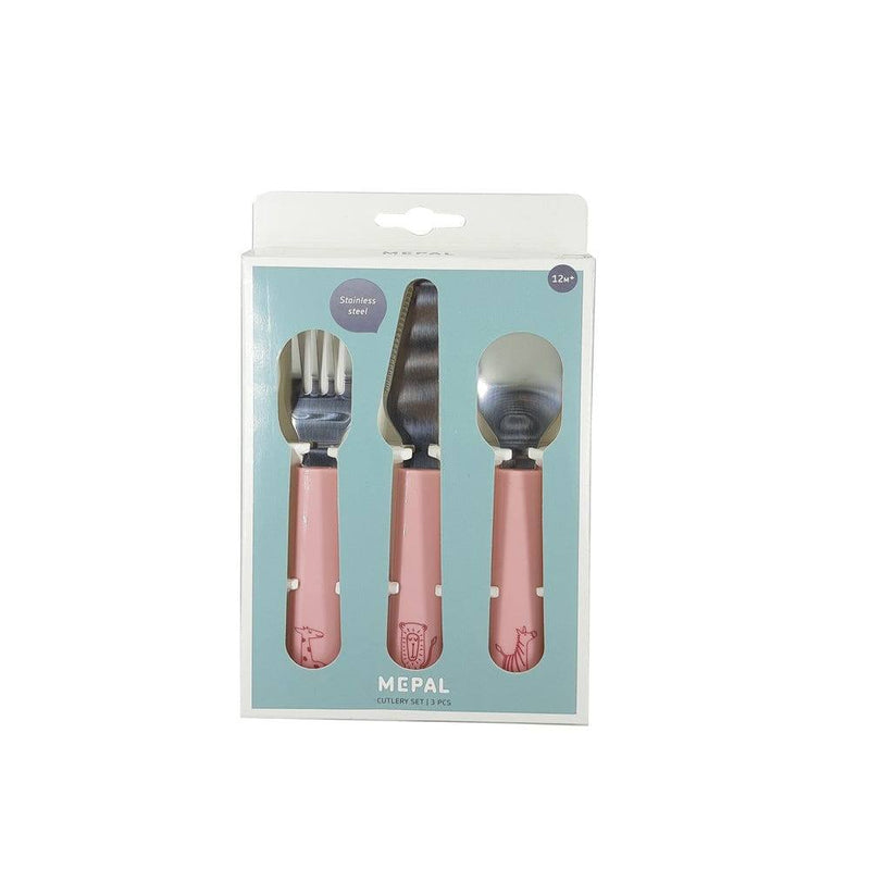 Mepal Netherlands Mio 3-Piece Kids Cutlery Set - Deep Pink - Modern Quests