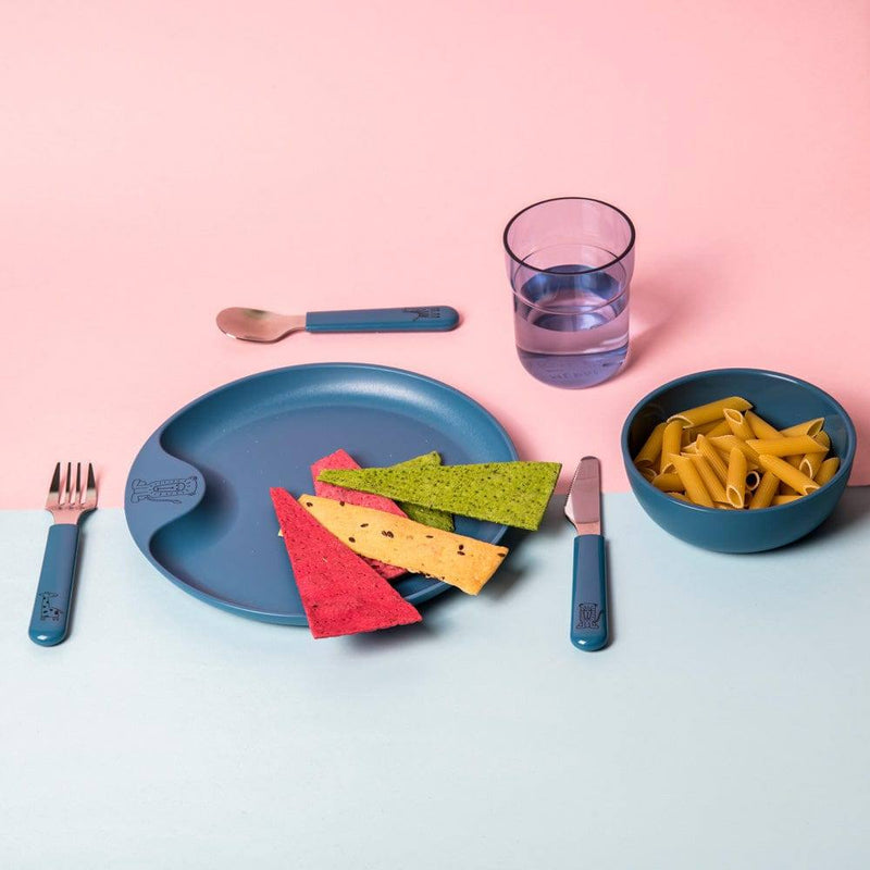 Mepal Netherlands Mio Kids 6-piece Dinner Set - Deep Blue - Modern Quests