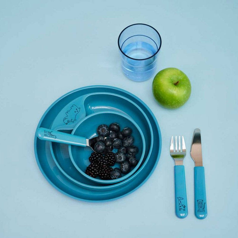 Mepal Netherlands Mio Kids 6-piece Dinner Set - Deep Blue - Modern Quests