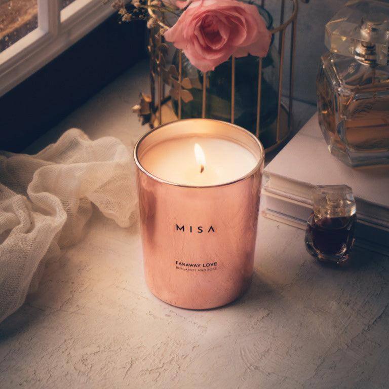 Misa Candles Blush Collection Scented Candle - Faraway Love - Modern Quests