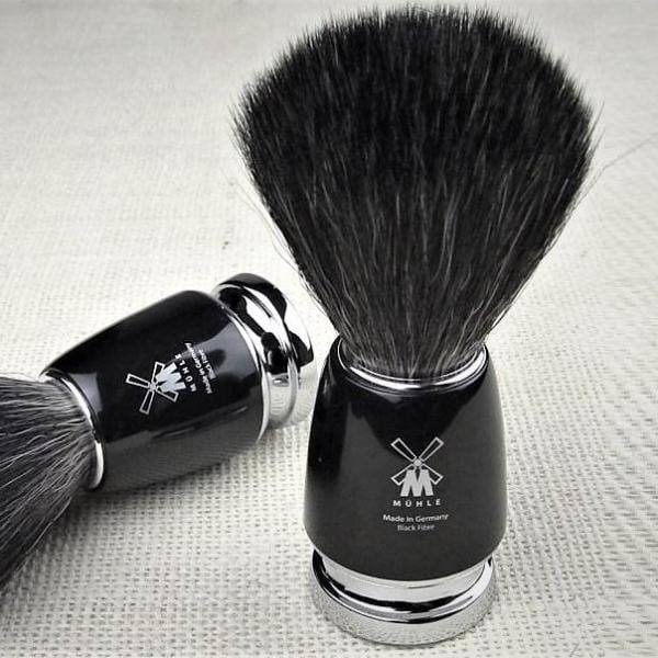 Muhle Germany Rytmo Fibre Shaving Brush - Black