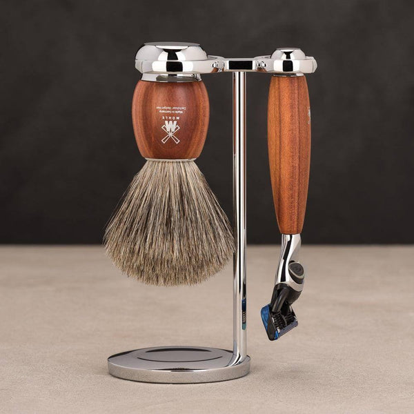 Muhle Germany Vivo Fusion Shave Set - Plum Wood - Modern Quests