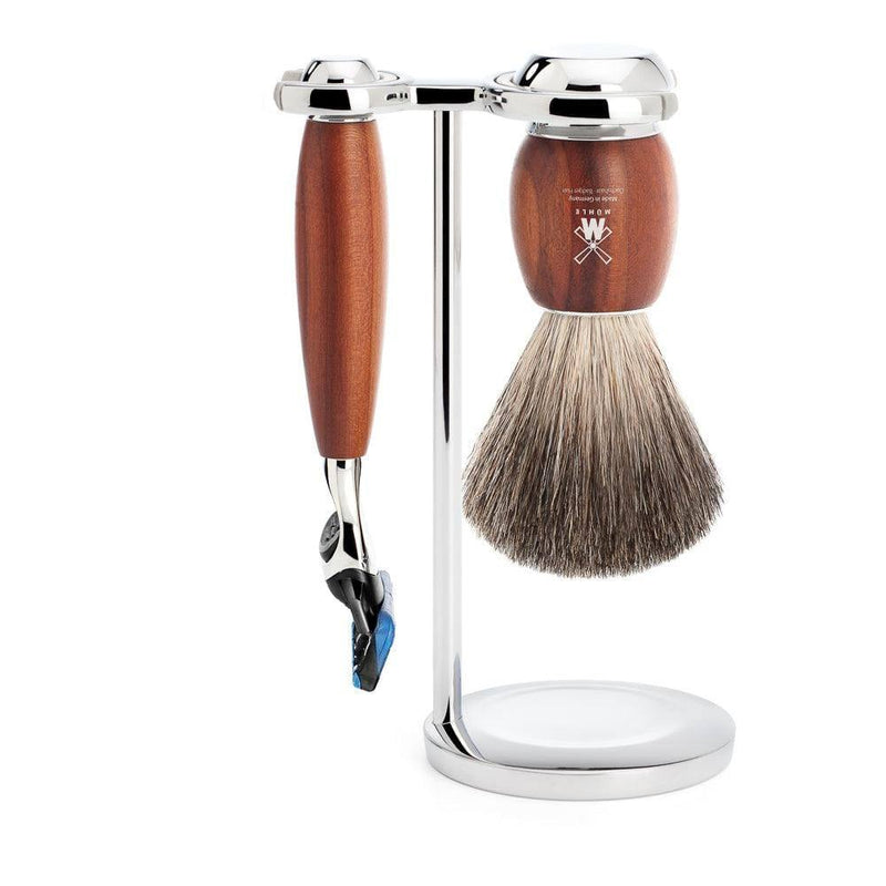 Muhle Germany Vivo Fusion Shave Set - Plum Wood - Modern Quests