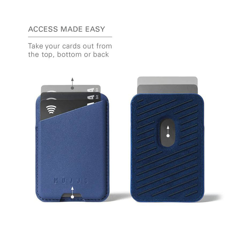 Mujjo MagSafe Card Wallet - Blue