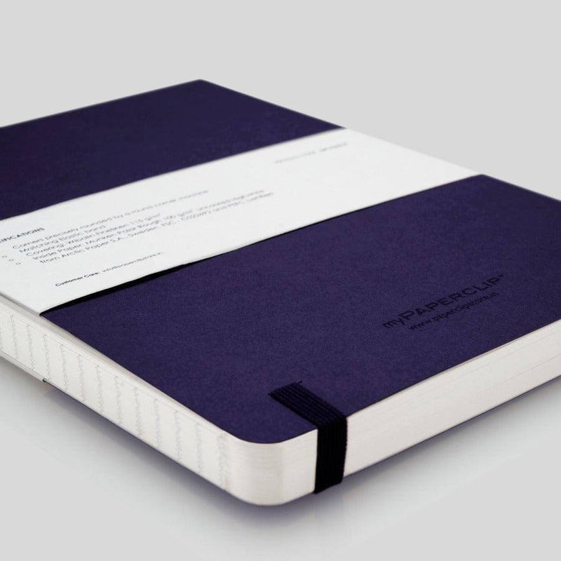 myPAPERCLIP Softcover Notebook, Limited Edition - Aubergine - Modern Quests