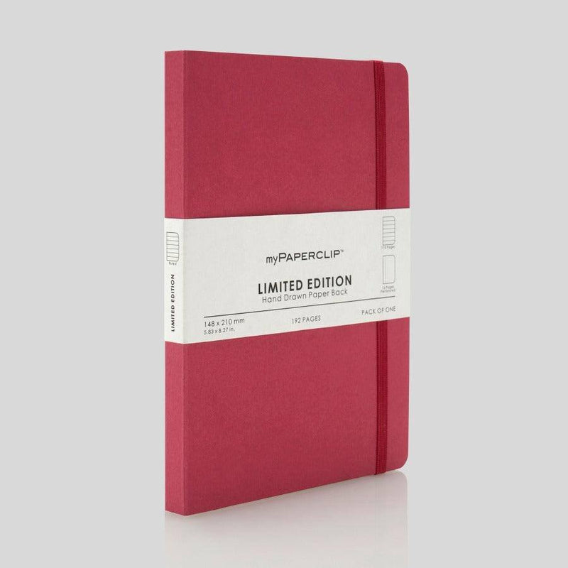 myPAPERCLIP Softcover Notebook, Limited Edition - Raspberry - Modern Quests