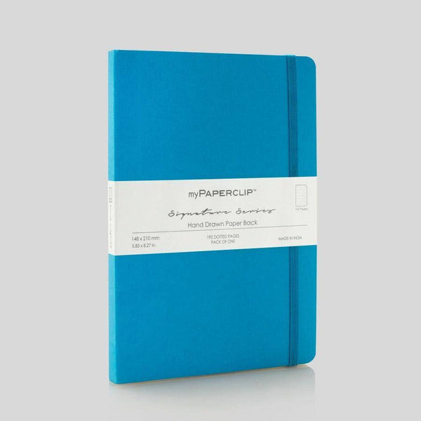 myPAPERCLIP Softcover Notebook, Signature Series - Kingfisher Blue