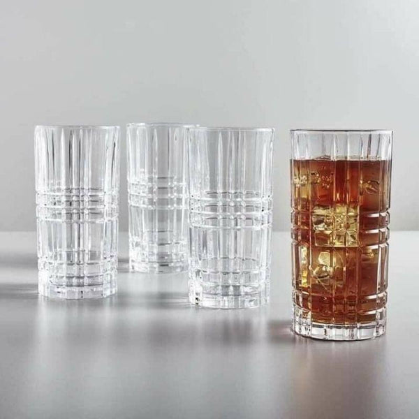 Nachtmann Highland Square Long Drink Glasses 375ml, Set of 6